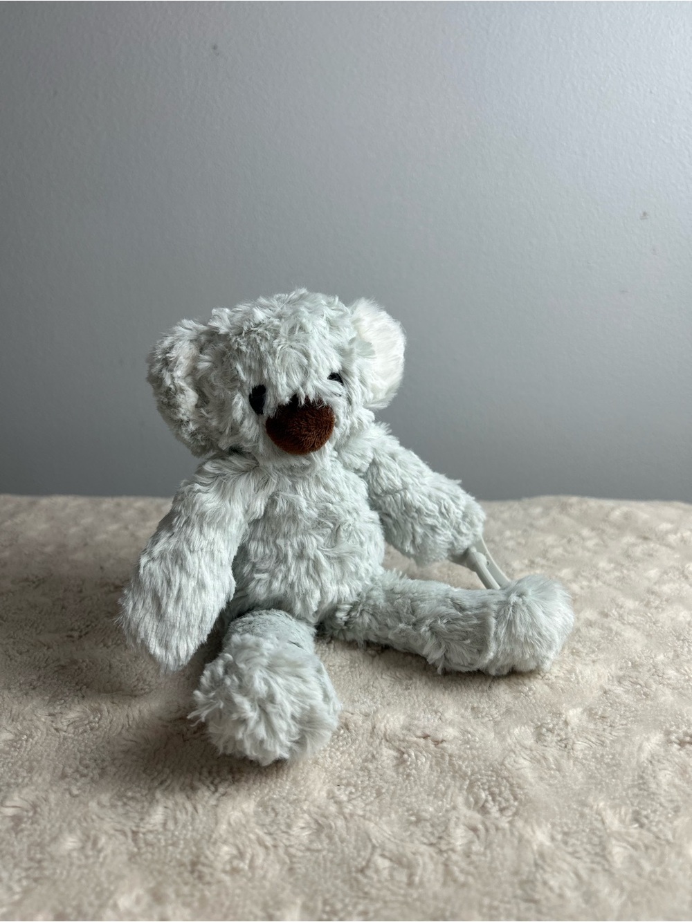 Ryan & Rose Koala Bear Plush Stuffed Animal Pacifier Holder Lovey Gray Teether